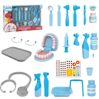 Набір лікаря A81-1: дитячий стоматологічний набір з щелепою та медичними інструментами у коробц