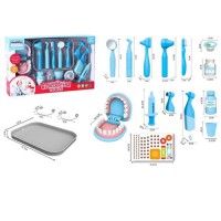 Набір лікаря A81-1: дитячий стоматологічний набір з щелепою та медичними інструментами (1 шт, заводний), у коробц