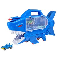 Дитячий набір «Акула-Трансформер» 1410003.00 TZ: машина 38 см, трек, гараж, машинки, акули, стрільба кулями