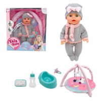 Пупс-малютка AKG-0024 33 см, інтерактивний “П’є-Пісяє” з аксесуарами для догляду