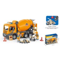 Будівельний транспорт QL888-21 “Бетонозмішувач” 30 см зі звуком, світлом, рухливими деталями та фігурками