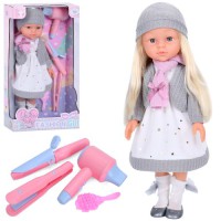 Лялька RT240C 44 см з набором перукаря: фен, плойка та гребінець