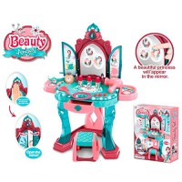 Трюмо 008-988 зі стільчиком, музикою, світлом та проявною картинкою: фен, флакони, прикраси та обруч у комплекті