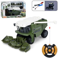 Іграшковий комбайн 1907-B, 21 см — акумуляторний, гумові колеса, світло, USB зарядка