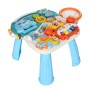 Каталка-ходунки HE0826-27 4в1 — музичний столик, шестерні, баскетбольне кільце, сортер, світло