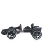 Детский электрокарт M 6072EBR-2 с пультом 2.4G, мотором 35W, аккумулятором 6V4AH, EVA-колёсами, Bluetooth, музыкой и светом — чёрный
