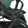 Дитяча прогулянкова коляска ME 1191 CHLOE Smoke Green з регульованою ручкою та спинкою, легка алюмінієва рама
