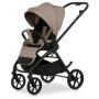 Дитяча прогулянкова коляска ME 1191 CHLOE Nougat Beige з регульованою ручкою та спинкою, алюмінієвою рамою — коричнева