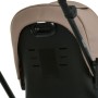 Дитяча прогулянкова коляска ME 1191 CHLOE Nougat Beige з регульованою ручкою та спинкою, алюмінієвою рамою — коричнева