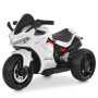 Детский электромотоцикл M 6266EL-1 с Bluetooth, светом и музыкой — белый, премиум-класс