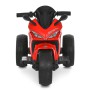 Детский электромотоцикл M 6266EL-3 с моторами, аккумулятором, Bluetooth, музыкой и светом — красный