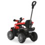 Детский квадроцикл 3в1 M 6275EBLR-3 с родительской ручкой, мотором, аккумулятором, Bluetooth, USB, TF, музыкой и светом — красный
