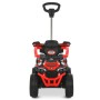 Детский квадроцикл 3в1 M 6275EBLR-3 с родительской ручкой, мотором, аккумулятором, Bluetooth, USB, TF, музыкой и светом — красный
