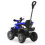 Детский квадроцикл 3в1 M 6275EBLR-4 с родительской ручкой, мотором, аккумулятором, Bluetooth, USB, TF, музыкой и светом — синий