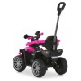 Детский квадроцикл 3в1 M 6275EBLR-8 с родительской ручкой, мотором, аккумулятором, Bluetooth, USB, TF, музыкой и светом — розовый