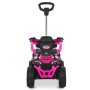 Детский квадроцикл 3в1 M 6275EBLR-8 с родительской ручкой, мотором, аккумулятором, Bluetooth, USB, TF, музыкой и светом — розовый