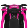 Детский квадроцикл 3в1 M 6275EBLR-8 с родительской ручкой, мотором, аккумулятором, Bluetooth, USB, TF, музыкой и светом — розовый