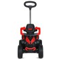 Квадроцикл дитячий M 5782EBLR-3 3в1 з батьківською ручкою, мотором, музикою, світлом і Bluetooth — червоний