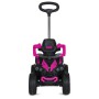Квадроцикл дитячий M 5782EBLR-9 3в1 з батьківською ручкою, мотором, музикою, світлом і Bluetooth — рожевий