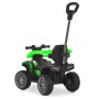 Детский квадроцикл M 6274EBLR-5 3в1 с родительской ручкой, мотором, Bluetooth, музыкой и светом — зеленый