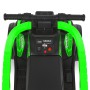 Детский квадроцикл M 6274EBLR-5 3в1 с родительской ручкой, мотором, Bluetooth, музыкой и светом — зеленый