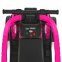 Дитячий квадроцикл M 6274EBLR-8 3в1 з батьківською ручкою, мотор, Bluetooth, музика та світло — рожевий