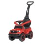 Каталка-толокар M 4564B-3 2-в-1 з батьківською ручкою, музикою та підсвіткою — червоний