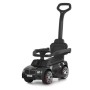 Каталка-толокар M 6252EL-2 с родительской ручкой, музыкой, светом, кожаным сиденьем, MP3 и Bluetooth — черный