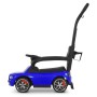 Каталка-толокар M 6252EL-4 с родительской ручкой, музыкой, светом, кожаным сиденьем, MP3 и Bluetooth — синий