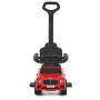 Каталка-толокар M 6252EL-3 с родительской ручкой, музыкой, светом, кожаным сиденьем, MP3 и Bluetooth — красный