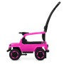 Каталка-толокар M 4288-8 2-в-1 з батьківською ручкою, музикою, світлом і USB — рожевий