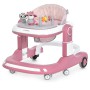 Ходунки дитячі 2в1 EL CAMINO URSA пушер з музикою та світлом, 6 коліс, на батарейці (сірий, зелений, рожевий, білий, бежевий)