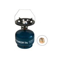 Газовий балон металевий GZWM SA 4,8 л – портативний побутовий та туристичний балон для газових плит, пальників, кемпінгу та обігрівачів