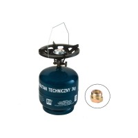Газовий балон металевий GZWM SA 7,2 л – портативний побутовий та туристичний балон для газових плит, пальників, кемпінгу та обігрівачів