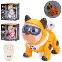 Іграшкова Собака G253A — р/к (ІЧ), 17,5 см, ходить, танцює, музика та світло, звуки англійською, 3 кольори