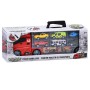 Ігровий Трейлер 666-06K — 39 см, 6 транспортних моделей від 7 см, дорожні знаки, у подарунковій коробці