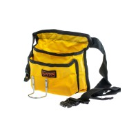 Монтажний пояс для інструментів Blyton з великою кишенею та 2 відділеннями, професійний робочий пояс-органайзер для майстра, електрика та будівельника, для ручного й електроінструменту, зносостійкий поліестер, жовтий