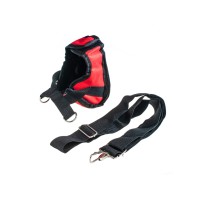 Сумка для шуруповерта, акумулятора та зарядного пристрою, органайзер для інструментів, монтажна сумка для електроінструменту, поліестер, червона з чорними вставками