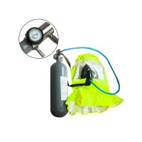 Дихальний пристрій для аварійної евакуації EEBD, саморятівник, апарат для дихання в екстрених умовах, захисний респіратор для безпечного дихання, індивідуальний захист від токсичного та забрудненого повітря