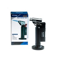 Газовий пальник з п’єзопідпалом HON GAS TORCH GH-1506A – турбо-запальничка, потужний газовий пальник для паяльних робіт, кемпінгу, барбекю, зварювання та турботливого розпалювання, надійний пристрій для дому та майстерні