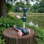 Дитячий самокат Maraton Flex 2 в 1 Pink-Green, триколісний, толокар, складаний, з PU колесами, заднім ножним гальмом та регульованим сидінням для дітей