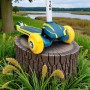 Дитячий самокат Maraton Flex Yellow 2 в 1, триколісний, толокар, складаний самокат для дітей, PU поліуретанові колеса, заднє ножне гальмо, регульоване сидіння, міський та прогулянковий самокат
