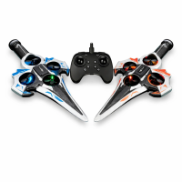 Радіокерований дрон KS-199 «Літак-Меч» з LED-підсвіткою, пультом керування та трюковими польотами для дітей і дорослих