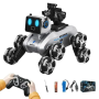 Інтелектуальний робот-собака на колесах H29-3 з пультом, LED-підсвіткою та гарматою для стрільби водяними кулями