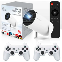 Смарт проектор YXJ A3 з вбудованими іграми та 2 джойстиками, портативний Android Wi-Fi проектор підтримка 4K, домашній кінотеатр