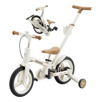 Дитячий двоколісний велосипед-трансформер Strider 6в1 складний, 12 ", біговел, заднє ручне гальмо, білий