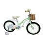 Дитячий двоколісний велосипед Maraton Frog 16" з магнієвою рамою, кошиком та додатковими колесами, легкий та міцний (бузковий, салатовий, рожевий)