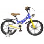 Дитячий велосипед Maraton Cruiser ICONIC 14", магнієва рама, додаткові навчальні колеса - синій, білий, рожевий