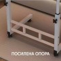 Столик G-80 — приліжковий, для ноутбука, кавовий, журнальний, приставний, з регулюванням висоти, на коліщатках, білий