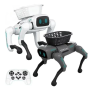 Інтерактивний робот-пес MECH GUARDIAN QF660-5 з пультом ДК – розумна акумуляторна іграшка для дітей (білий, чорний)